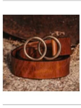 Women’s freebird infinity Leather Belt - Brown